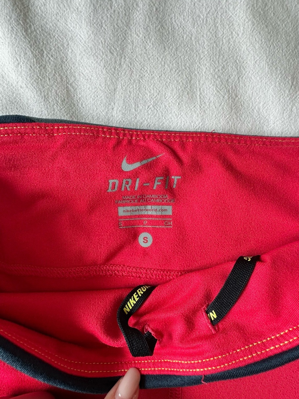 Nike Dri-FIT Red Black Running Shorts Size S - Picture 6 of 6